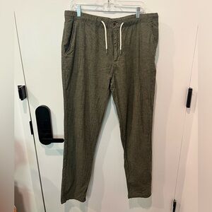 Men’s Green Linen Blend Pants